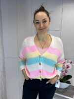 Mitmevärviline eest nööbitav kampsun - Image 3